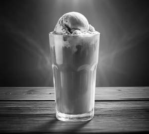 Cold coffee with ice-cream