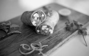 Paneer Khurchan Kathi Roll