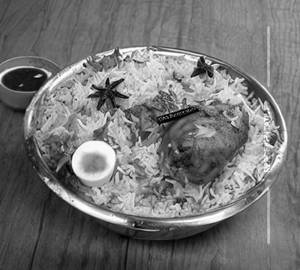 Hyderabadi chicken dum biryani