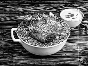 Chicken biryani fried