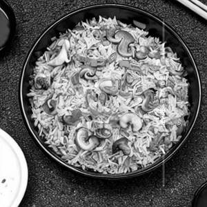 Mushroom Continental Fried Rice