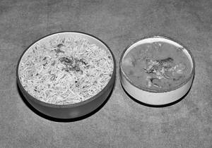 Bagara Rice With Mutton Dalcha