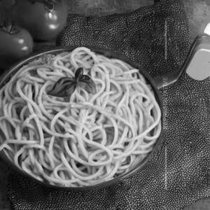 Spaghetty Pasta Creamy Souce