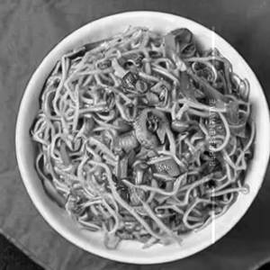 Mushroom Cheese Chilly Garlic Noodle