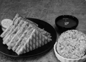 Aloo patty grilled sandwich [3 layer]