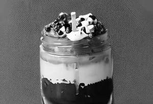 Triple ice cream brownie jar