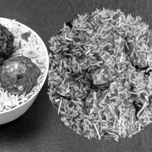 Aloo Biriyani & Chilli Paneer