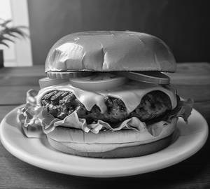 Chicken patty burger