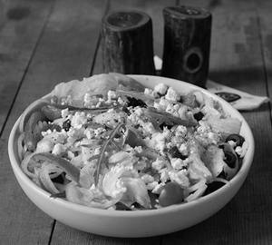Classic Greek Salad With Feta Cheese