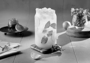 Mint Mojito with Popping Bubbles