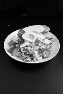 Hearty Cobb Salad With Chicken, Boiled Eggs And Bacon