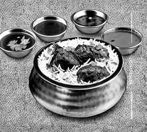 Mutton haidrabadi biryani