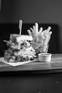 Grilled Buff Tenderloin Bulgogi With Caramelized Onion Sandwich