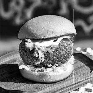 Aloo Tikki Cheese Burger