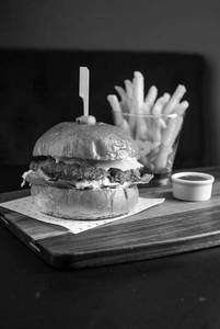 Panko-fried Spicy Chicken Burger With Coleslaw & Mild Cheddar