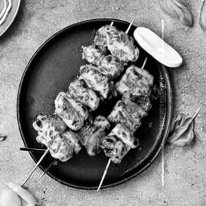 Basil pesto fish tikka