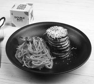 Eggplant Parmesan With Spaghetti Arrabiata