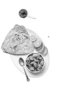 2 Paratha with Aloo Sabji
