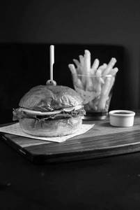 Bbq Pork Burger With Sliced Green Apple, Jalapeno & Mild Cheddar