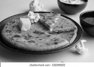 Patta Gobi And Palak Paratha