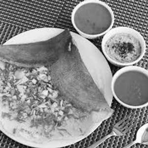 Onion masala dosai breakfast