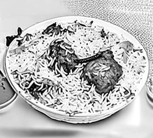 Chicken biryani half