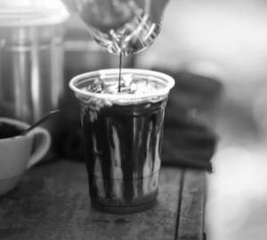 Strong chocolate cold coffee