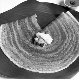 Ghee mushroom dosa