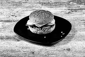 Chicken Schezwan Burger