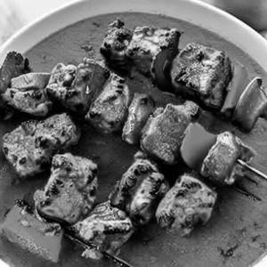 Veg mutton soya tikka gravy