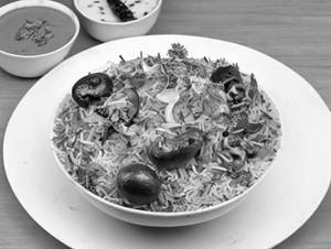 Mushroom Biryani