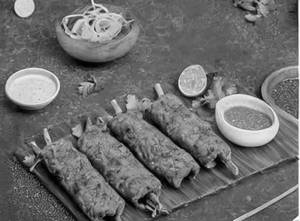 Steamed Chicken Seekh Kebab