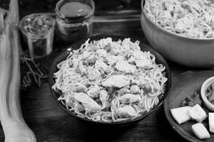 Chicken Cheesy Noodles