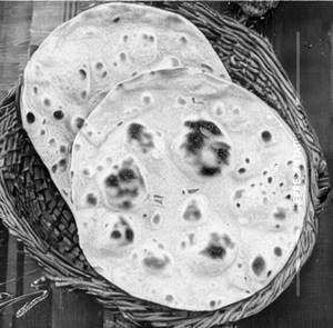 Wheat butter roti