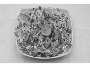 Schezwan Mushroom Noodles