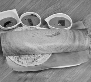 Onion masala dosa