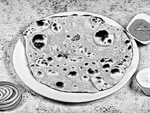 Ghee Chopri Roti (Tandoori Chapati)