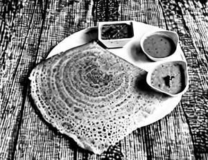 Onion ravva dosa