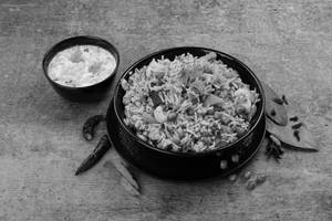 Veg Pulao With Boondi Raita