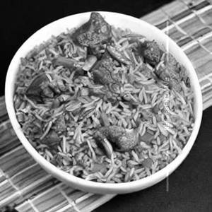 Mutton Chilly Garlic Fried Rice