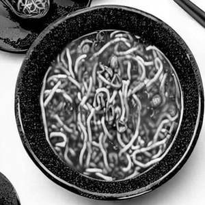 Spicy dumpling noodles soup