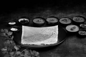 Onion Garlic Masala Dosa