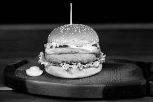 Schezwan cheese burger