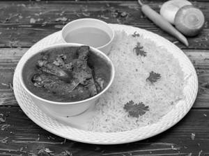 Mutton Curry and Rice