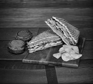 Mushroom Cheesy Grilled Sandwich