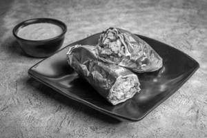 Fish Tikka Whole Wheat Roti Roll Malai Flavor (mild & Non-spicy)