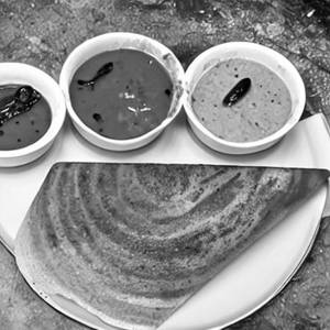 Upma onion masala dosa