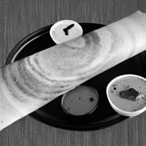 Open Butter Masala Dosa