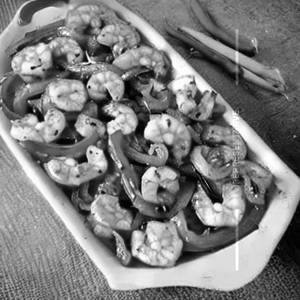 Prawns Onion Pepper Fry 
