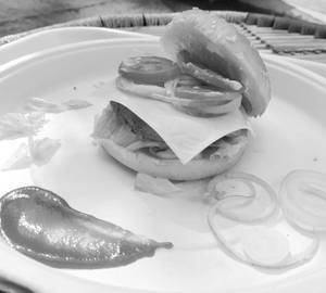 Veg cheese burger